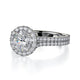 Michael M Center Stone Prong Round Engagement Ring