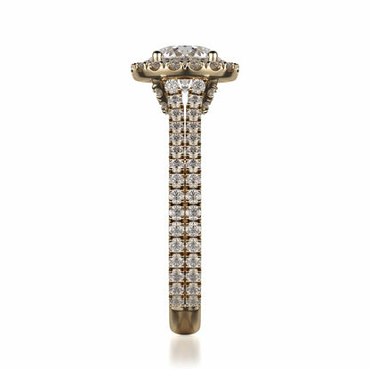Michael M Center Stone Prong Round Engagement Ring