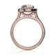 Michael M Center Stone Prong Round Engagement Ring