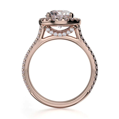Michael M Center Stone Prong Round Engagement Ring