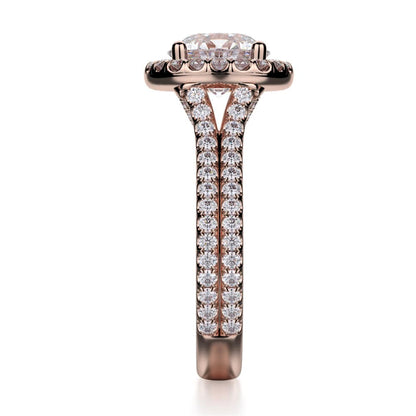 Michael M Center Stone Prong Round Engagement Ring