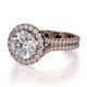 Michael M Center Stone Prong Round Engagement Ring
