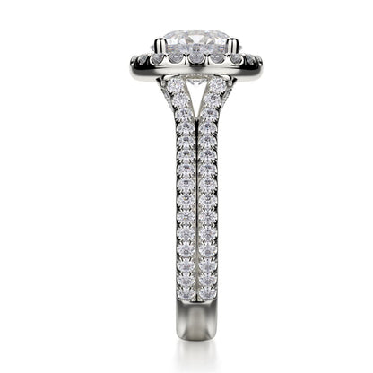 Michael M Center Stone Prong Round Engagement Ring