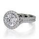 Michael M Center Stone Prong Round Engagement Ring