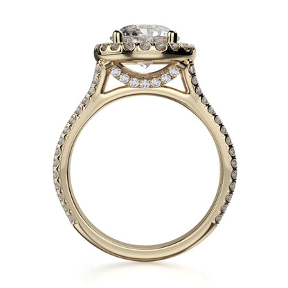 Michael M Center Stone Prong Round Engagement Ring
