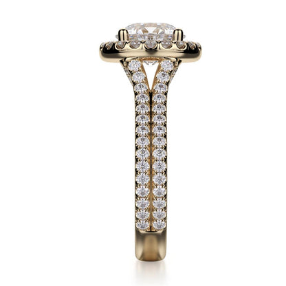 Michael M Center Stone Prong Round Engagement Ring