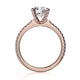Michael M Pave Round Engagement Ring