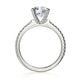 Michael M Pave Round Engagement Ring