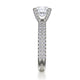 Michael M Pave Round Engagement Ring