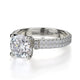 Michael M Pave Round Engagement Ring