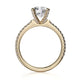 Michael M Pave Round Engagement Ring