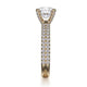 Michael M Pave Round Engagement Ring