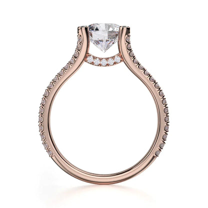 Michael M Prong Round Engagement Ring