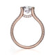 Michael M Prong Round Engagement Ring
