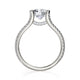 Michael M Prong Round Engagement Ring