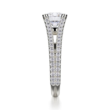 Michael M Prong Round Engagement Ring