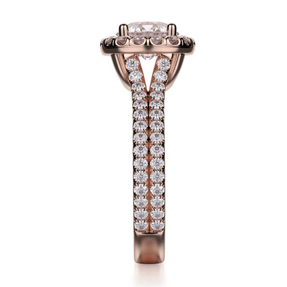 Michael M Prong Round Engagement Ring