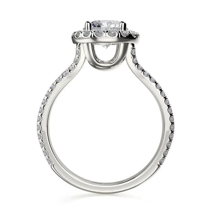 Michael M Prong Round Engagement Ring