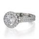 Michael M Prong Round Engagement Ring