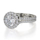 Michael M Prong Round Engagement Ring