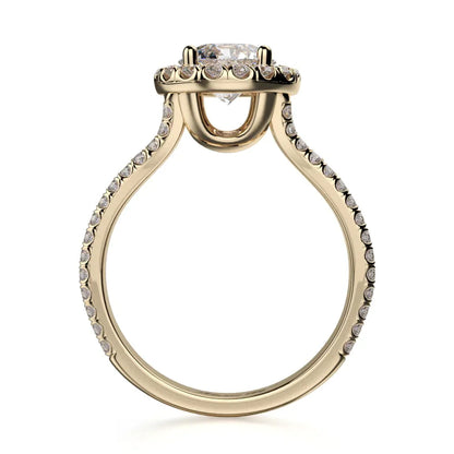 Michael M Prong Round Engagement Ring