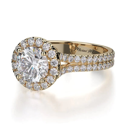 Michael M Prong Round Engagement Ring