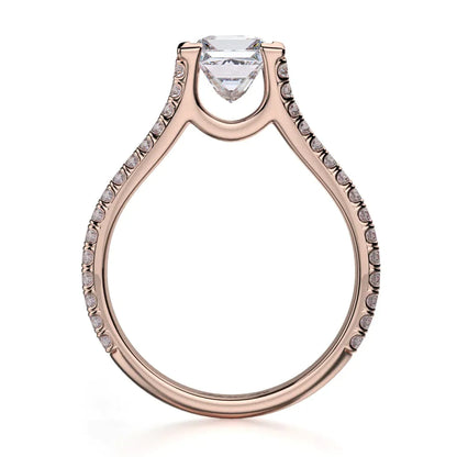 Michael M Prong Princess Engagement Ring