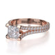 Michael M Prong Princess Engagement Ring