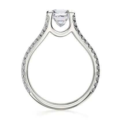 Michael M Prong Princess Engagement Ring