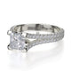 Michael M Prong Princess Engagement Ring