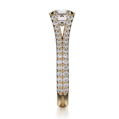 Michael M Prong Princess Engagement Ring