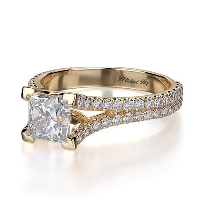 Michael M Prong Princess Engagement Ring