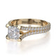 Michael M Prong Princess Engagement Ring