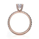 Michael M Prong Princess Engagement Ring