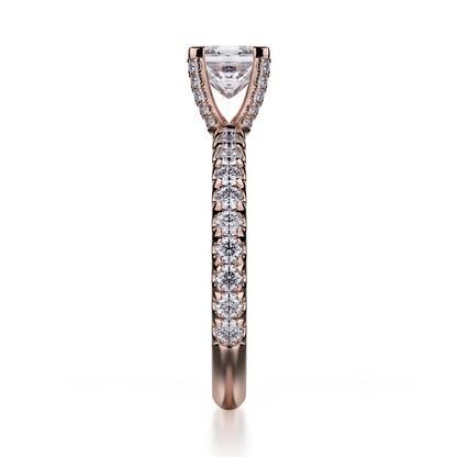 Michael M Prong Princess Engagement Ring