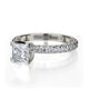 Michael M Prong Princess Engagement Ring
