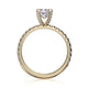 Michael M Prong Princess Engagement Ring