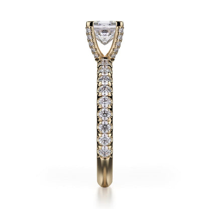 Michael M Prong Princess Engagement Ring