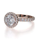 Michael M Prong Round Engagement Ring