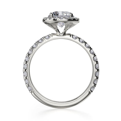 Michael M Prong Round Engagement Ring