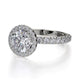 Michael M Prong Round Engagement Ring