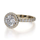 Michael M Prong Round Engagement Ring