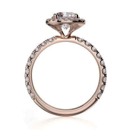 Michael M Prong Round Engagement Ring