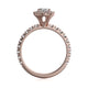 Michael M Prong Oval Engagement Ring