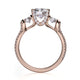 Michael M Center Stone Prong Round Engagement Ring