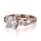 Michael M Center Stone Prong Round Engagement Ring