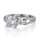 Michael M Center Stone Prong Round Engagement Ring