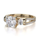 Michael M Center Stone Prong Round Engagement Ring