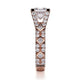 Michael M Bezel Princess Engagement Ring