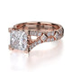 Michael M Bezel Princess Engagement Ring